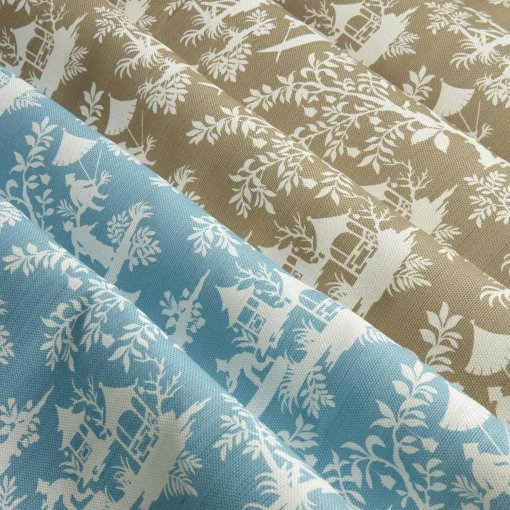 Mrs. Alice Putty Pagoda Garden Fabric< Serena Fresson Fabrics