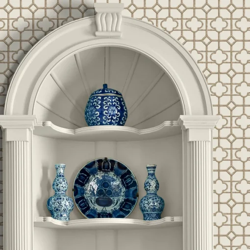 Mrs. Alice Putty Shaded Bamboo Wallpaper< Serena Fresson Wallpapers