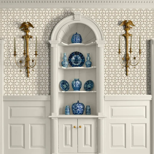 Mrs. Alice Putty Shaded Bamboo Wallpaper< Serena Fresson Wallpapers