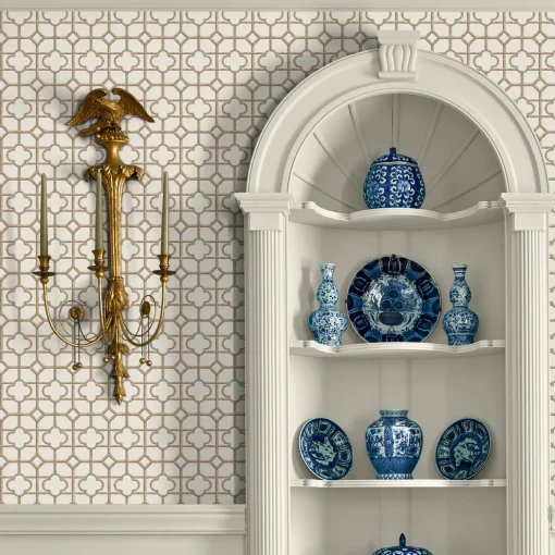 Mrs. Alice Putty Shaded Bamboo Wallpaper< Serena Fresson Wallpapers