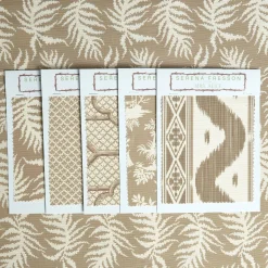 Mrs. Alice Putty Trailing Ferns Fabric< Serena Fresson Fabrics