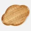 Mrs. Alice Quatrefoil Rattan Tray< Trays | Trays