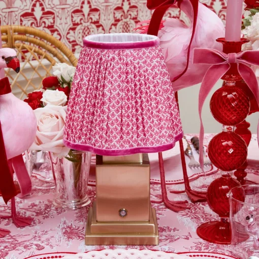 Mrs. Alice Raspberry Lotus Lampshade (18cm)< Summer Lighting | Lampshades