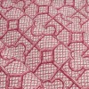 Mrs. Alice Raspberry Pink Bamboo Trellis Fabric< Serena Fresson Fabrics
