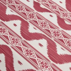 Mrs. Alice Raspberry Pink Ikat Stripe Fabric< Serena Fresson Fabrics