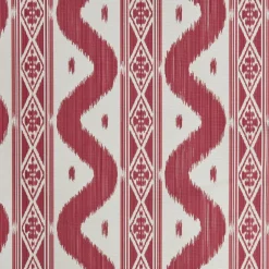 Mrs. Alice Raspberry Pink Ikat Stripe Fabric< Serena Fresson Fabrics