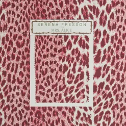 Mrs. Alice Raspberry Pink Leopard Fabric< Serena Fresson Fabrics