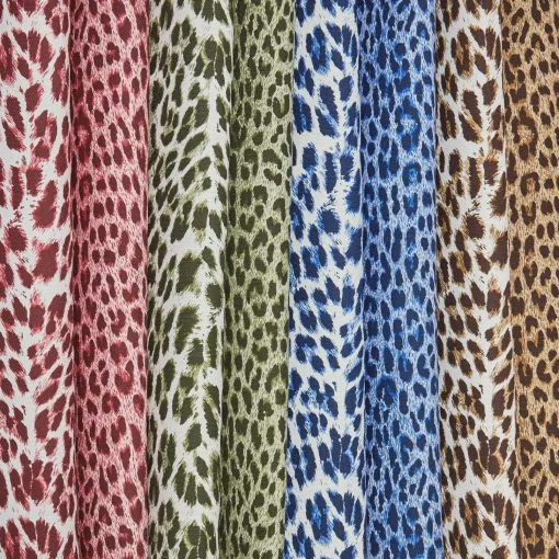 Mrs. Alice Raspberry Pink Leopard Fabric< Serena Fresson Fabrics