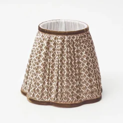 Mrs. Alice Rattan Bardot Rechargeable Lamp with Chocolate Lotus Shade (18cm)< Rechargeable Table Lamps