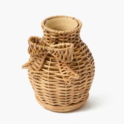 Mrs. Alice Rattan Bow Vases (Set of 3)< Vases | Vases & Planters