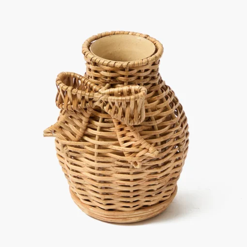 Mrs. Alice Rattan Bow Vases (Set of 3)< Vases | Vases & Planters