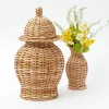 Mrs. Alice Rattan Ginger Jar< Year-round Decorations | Spring Decorations
