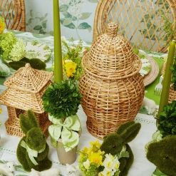 Mrs. Alice Rattan Ginger Jar< Year-round Decorations | Spring Decorations