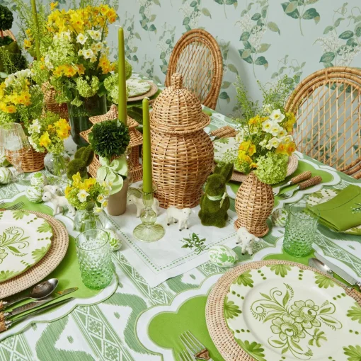 Mrs. Alice Rattan Ginger Jar< Year-round Decorations | Spring Decorations