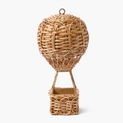 Mrs. Alice Rattan Hot Air Balloon< Year-round Decorations | Spring Decorations