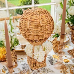Mrs. Alice Rattan Hot Air Balloon< Year-round Decorations | Spring Decorations