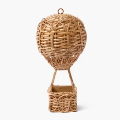 Mrs. Alice Rattan Hot Air Balloon< Year-round Decorations | Spring Decorations