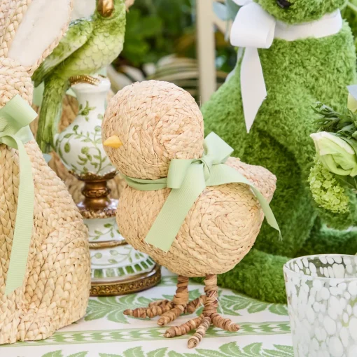 Mrs. Alice Rattan Meadow Tablescape< Spring Decorations