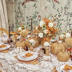 Mrs. Alice Rattan Pumpkin Family< Autumn Decorations