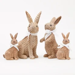 Mrs. Alice Rattan Rabbit Family< Spring Decorations