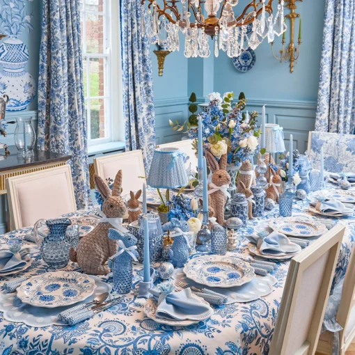 Mrs. Alice Rattan Rabbit (Pair)< Spring Decorations