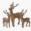 Mrs. Alice Rattan Reindeer Family< Christmas Decorations