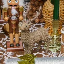 Mrs. Alice Rattan Reindeer Family< Christmas Decorations