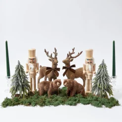 Mrs. Alice Rattan Reindeer (Pair) - 30cm< Christmas Decorations