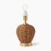 Mrs. Alice Rattan Ursula Rechargeable Lamp< Rechargeable Table Lamps | Summer Lighting