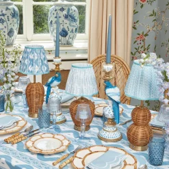 Mrs. Alice Rattan Ursula Rechargeable Lamp< Rechargeable Table Lamps | Summer Lighting