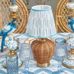 Mrs. Alice Rattan Ursula Rechargeable Lamp< Rechargeable Table Lamps | Summer Lighting