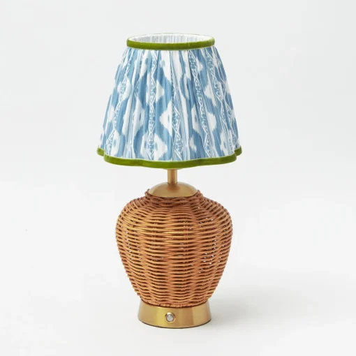 Mrs. Alice Rattan Ursula Rechargeable Lamp< Rechargeable Table Lamps | Summer Lighting