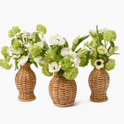 Mrs. Alice Rattan Vase (Set of 3)< Vases | Vases & Planters