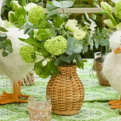 Mrs. Alice Rattan Vase (Set of 3)< Vases | Vases & Planters