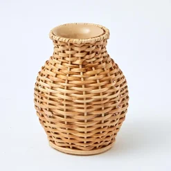 Mrs. Alice Rattan Vase (Set of 3)< Vases | Vases & Planters