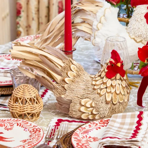 Mrs. Alice Rattan Woven Egg Family< Spring Decorations