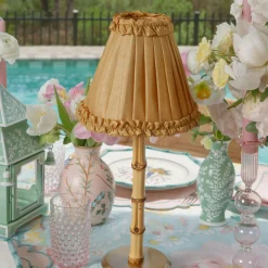 Mrs. Alice Rechargeable Bamboo Lamp< Rechargeable Table Lamps | Summer Lighting