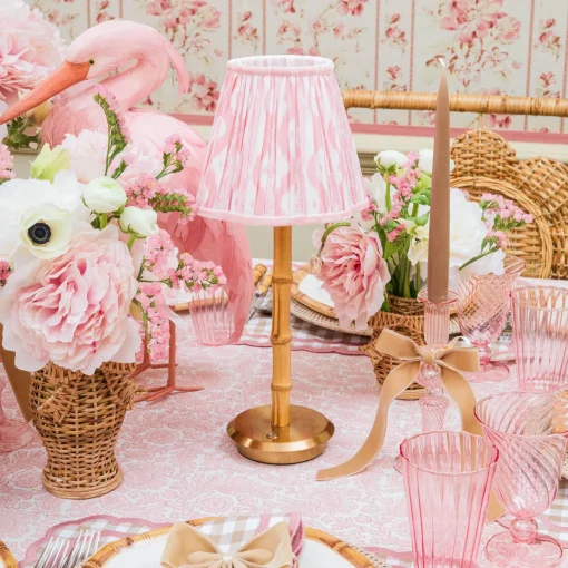 Mrs. Alice Rechargeable Bamboo Lamp< Rechargeable Table Lamps | Summer Lighting