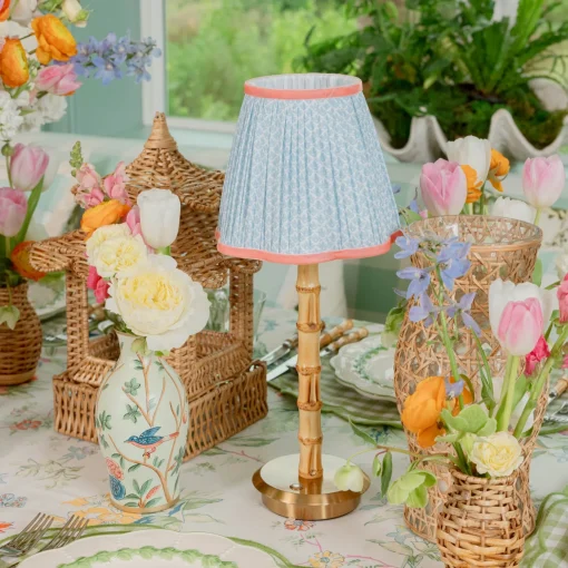 Mrs. Alice Rechargeable Bamboo Lamp< Rechargeable Table Lamps | Summer Lighting