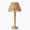 Mrs. Alice Rechargeable Bamboo Lamp with Natural Seagrass Shade< Rechargeable Table Lamps | Summer Lighting