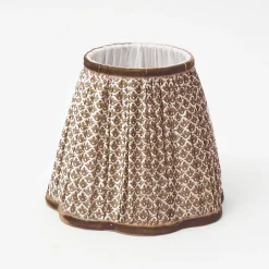 Mrs. Alice Rechargeable Lamp with Chocolate Lotus Shade (18cm)< Rechargeable Table Lamps