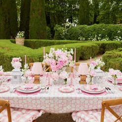 Mrs. Alice Rechargeable Lamp with Pink Lotus Shade (18cm)< Rechargeable Table Lamps