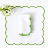Mrs. Alice Rectangular Bettina White Napkins (Set of 4)< Napkins | Mrs. Alice Monogram