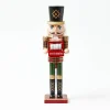 Mrs. Alice Red & Green Christmas Countdown Nutcracker< Christmas Decorations