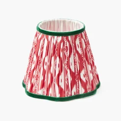 Mrs. Alice Red & Green Ikat Lampshade (18cm)< Lampshades