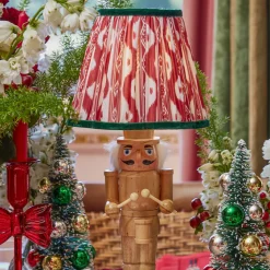 Mrs. Alice Red & Green Ikat Lampshade (18cm)< Lampshades