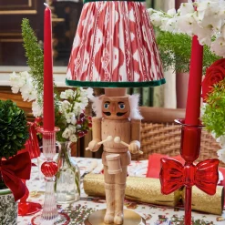 Mrs. Alice Red & Green Ikat Lampshade (18cm)< Lampshades