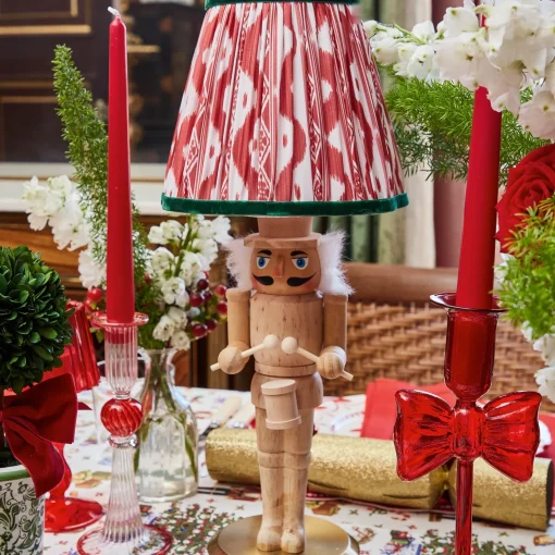 Mrs. Alice Red & Green Ikat Lampshade (18cm)< Lampshades