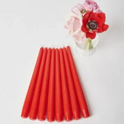 Mrs. Alice Red Candles (Set of 8)< Candles