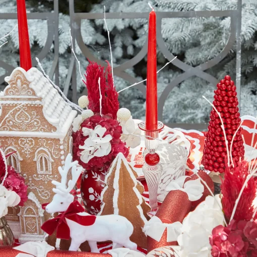 Mrs. Alice Red Candles (Set of 8)< Candles